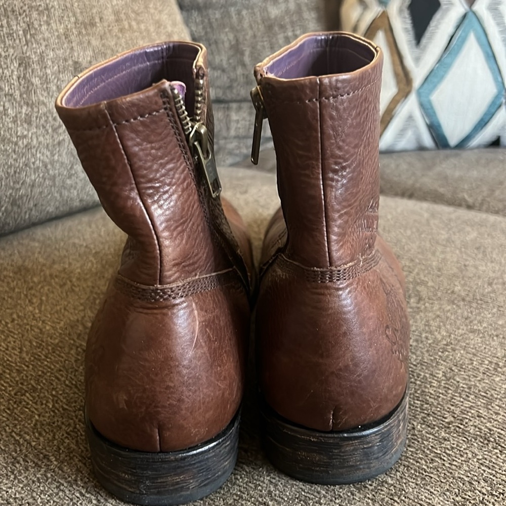 Blackstone Leather Side Zip Brown‎ Ankle Boots Size EU42 US 10.5 EUC 
 42 - Picture 6 of 15
